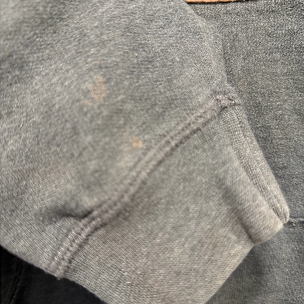 Vintage Gray Kids Zip-Up Hoodie - Picture 4 of 10